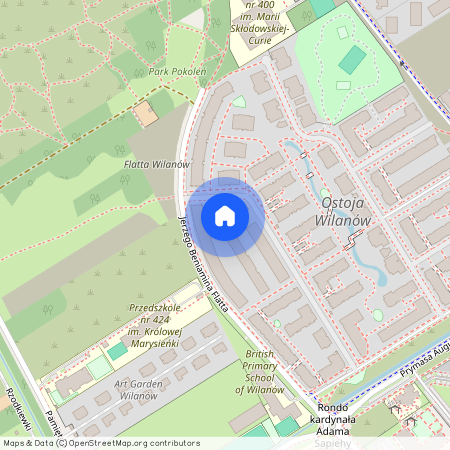 ul. Prymasa Augusta Hlonda, Błonia Wilanowskie, Wilanów, Warszawa, mazowieckie