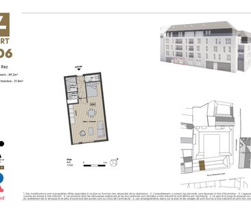 Studio - à louer - - Foto 3