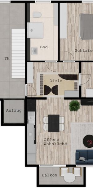 Neubau von 6 barrierearmen Komfort-Mietwohnungen in zentraler Lage von Oberhausen-Mitte - Foto 1