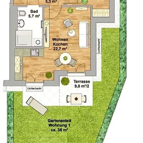 Barrierefreie Terrassenwohnung mit eigenem Garten! Moderner Erstbezug in ElbnÃ¤he! - Photo 1