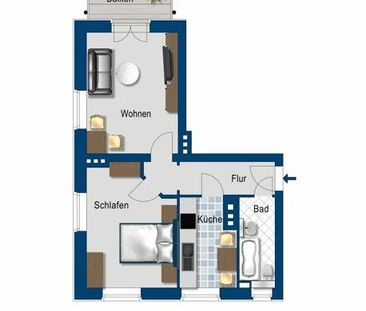 2-Zimmer-Wohnung sucht Nachmieter<br> - Photo 6