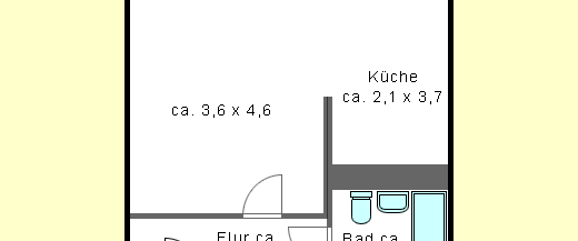 Gemütliche 1-Raum-Wohnung mit Singleküche - Foto 1