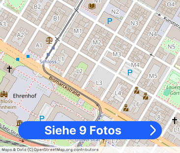 Schönes möbliertes 1 Z Appartement, 18qm in Mannheim Zentrum inklus... - Foto 1