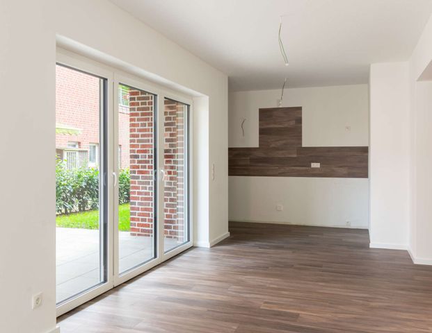 Saterland: Helle 2-Zimmer-Neubauwohnung im Erdgeschoss – Terrasse & moderne Haustechnik. Obj. 8942 - Foto 1