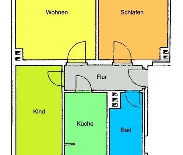 Perfekte 3-Zimmerwohnung in ruhiger und traumhafter grÃ¼ner Umgebung! - Foto 5