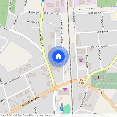 Lönsboda, Skåne, Osby, Västra Järnvägsgatan 7 B