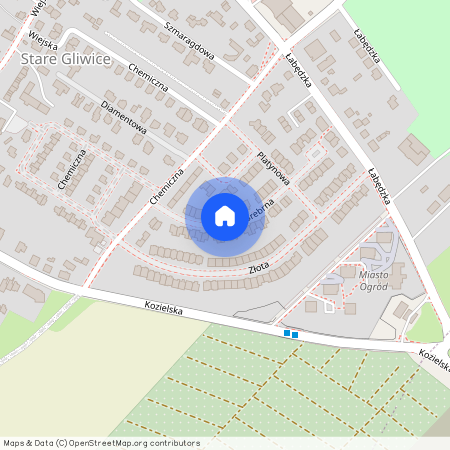 ul. Srebrna, Stare Gliwice, Gliwice, śląskie