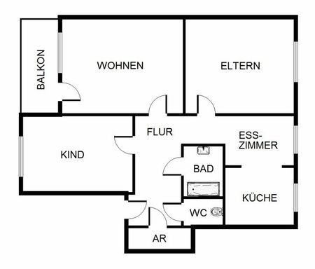 Nimm mich! Interessante 3-Zimmer-Wohnung (WBS) - Photo 3