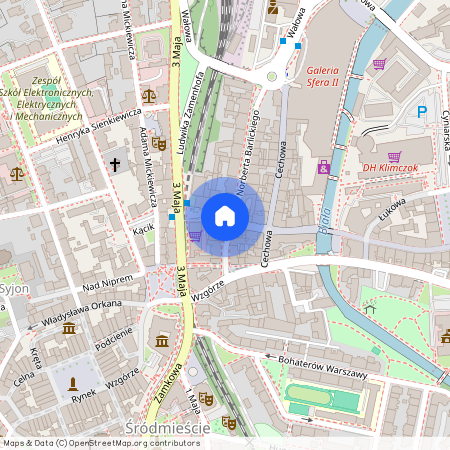 ul. Norberta Barlickiego, Śródmieście Bielsko, Bielsko-Biała, śląskie