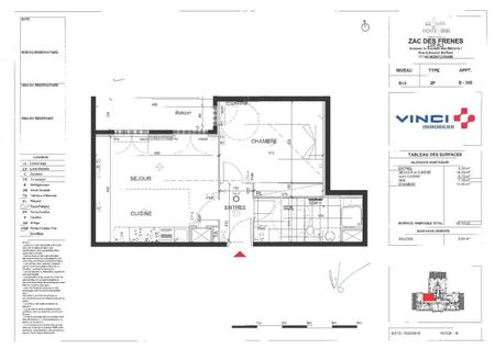 location Appartement T2 DE 45.13m² À MONTEVRAIN - Photo 2