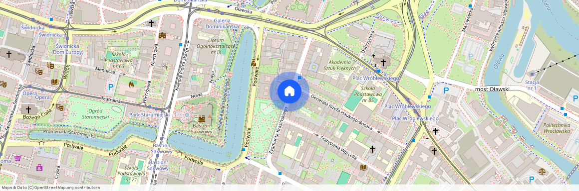 ul. Zygmunta Krasińskiego, Przedmieście Oławskie, Krzyki, Wrocław, dolnośląskie