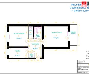 Sanierte Singlewohnung mit Balkon am schönen Linzer Froschberg! Per... - Photo 2