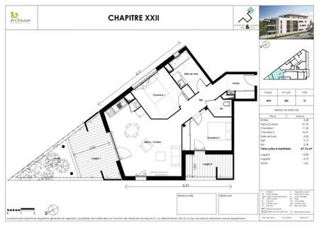 Appartement 2 pièces – 67 m² - Photo 5