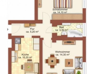 Gemütliche 2-Raumwohnung in freundlicher Nachbarschaft! - Photo 2