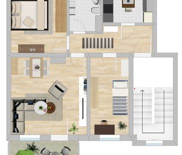 Tolle 3-Raumwohnung in ruhiger Lage - Photo 1