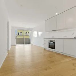 2-Zimmer-Neubauwohnung mit Loggia im 5. Obergeschoss in 1050 Wien - Foto 2