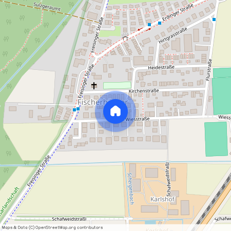 Wiesstraße, 85737 Ismaning ca. 15, 3 km north-east of Munich-center