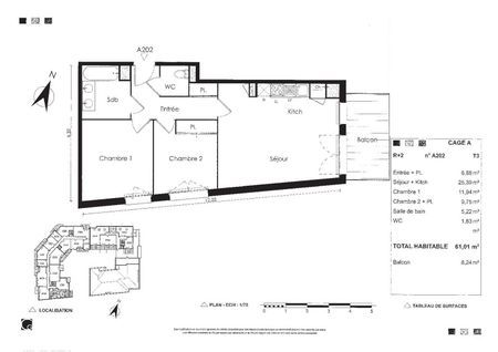 Location Appartement 3 pièces 61m² CASTANET TOLOSAN 31320 - Photo 4