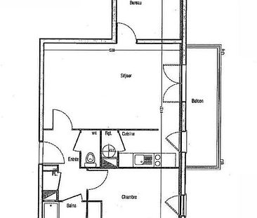 Location appartement 2 pièces de 54.95m² - Photo 1