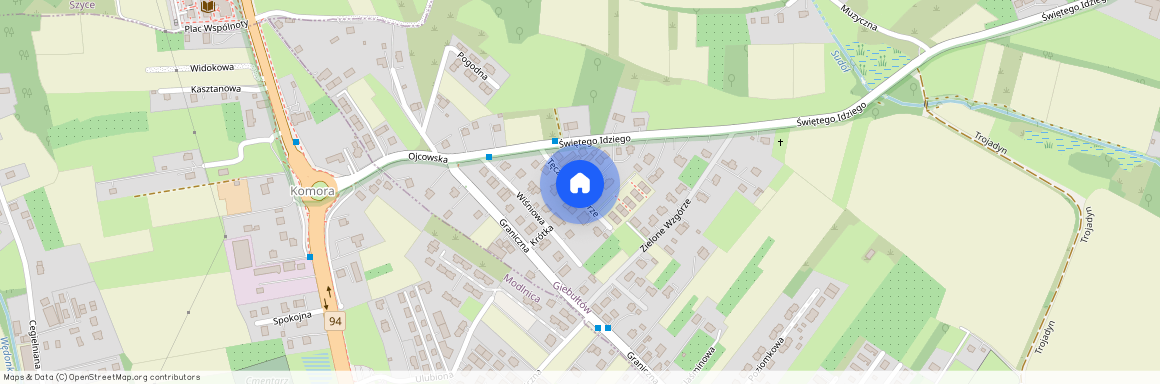 ul. Tęczowe Wzgórze, Giebułtów, Wielka Wieś, krakowski, małopolskie