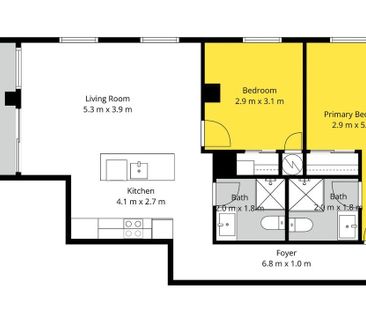 Bright & Airy Open-Plan 79sqm 2 bedroom Apartment with Stunning Views - Photo 4
