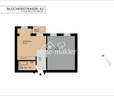 Einzimmerwohnung am Südstern - Photo 1