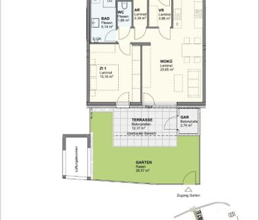 Kompakte geförderte EG Wohnung mit Garten - 7/2 - Foto 2
