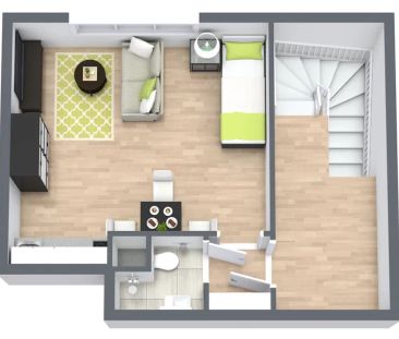 Helle, moderne Single-Wohnung in Bonn Beuel mit Einbauküche - Photo 1