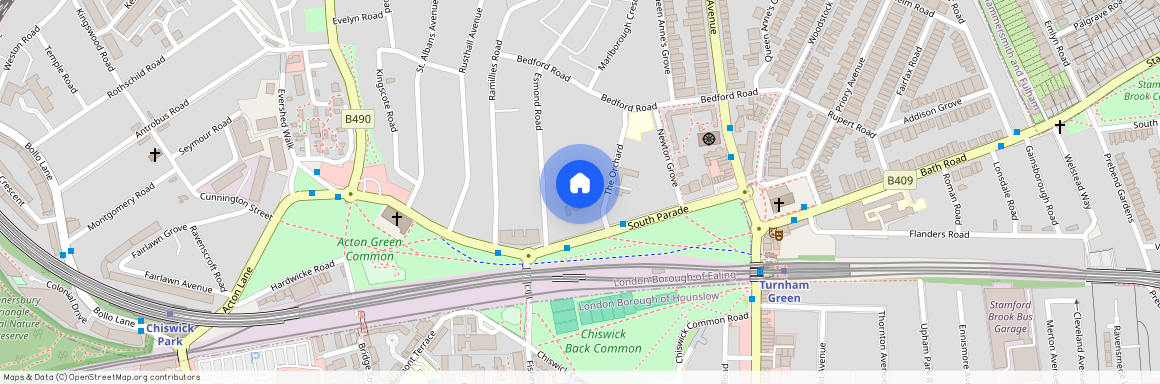 Bedford Park Mansions, The Orchard, London