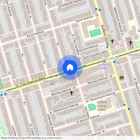 Saint Clair Avenue West, Bracondale Hill, Toronto