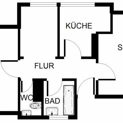 Günstige 2,5-Zimmer-Dachgeschosswohnung - Foto 1