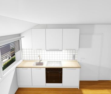 Dachwohnung mit neuer Einbauküche und Balkon im Herzen von Wyhlen - Photo 5