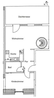 Moderne und helle 3 Zimmer-Maisonettewohnung mit Dachterrasse in schöner Wohnlage! - Foto 1