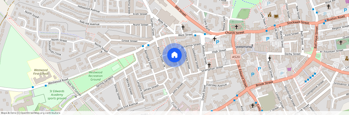 Wellington Street, Leek, Staffordshire, ST13