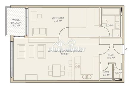 2-Zimmer Wohnung in City West - Foto 4