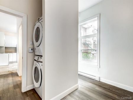 Ville-Marie: Logement de 3 chambres (1200 pc) complètement rénové offert en location semi-meublée. - Photo 4