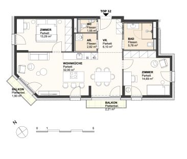 WOHNEN UND GENIESSEN IM SÜDWESTEN VON WIEN! PERFEKTE INFRASTRUKTUR ... - Foto 2