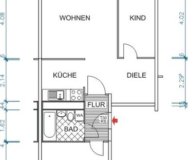 *3-Raum Whg. Am Harthwald mit toller neu sanierter Fassade* - Foto 5