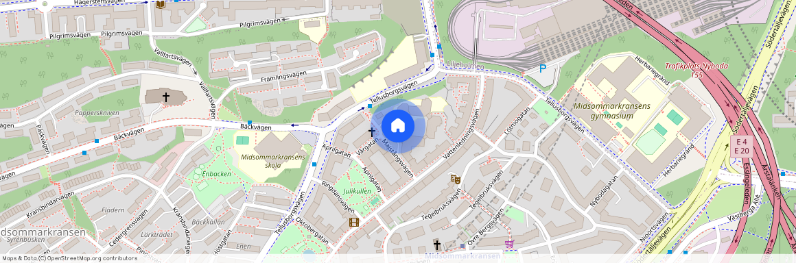 Midsommarkransen, Stockholm, Majstångsvägen 6B