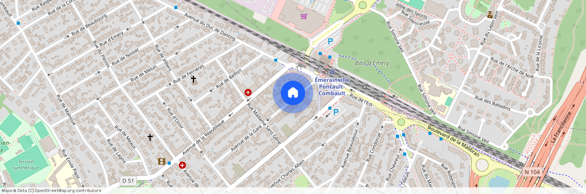 8 Avenue de la Gare, 77340, Pontault Combault