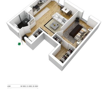 Malcusgatan 3 D, Halmstad - Foto 3