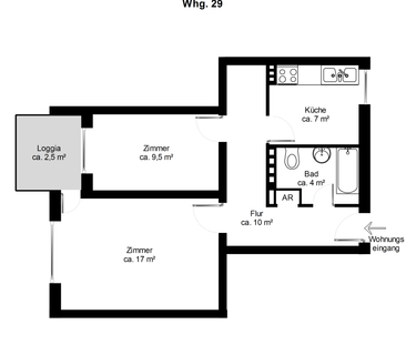 Gepflegte Wohnung in guter Lage - Photo 1