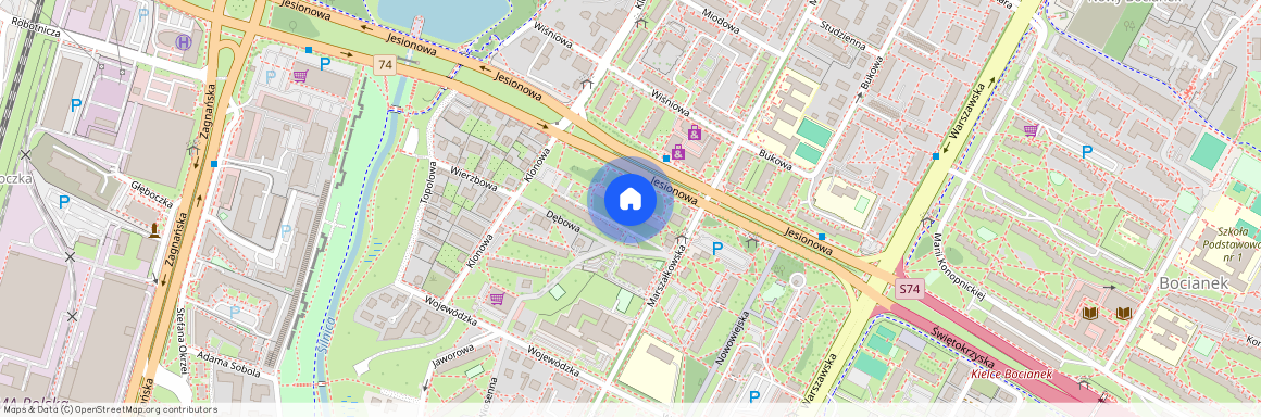 ul. Jesionowa 11, Sady, Kielce, świętokrzyskie