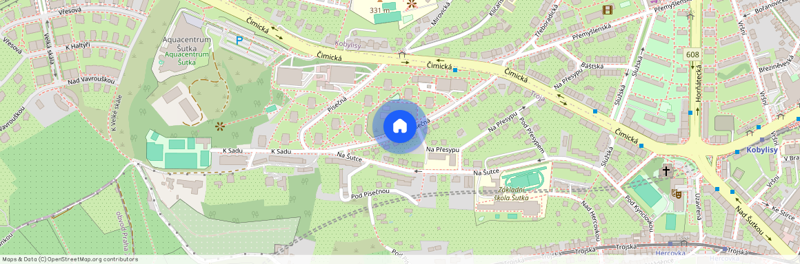 Písečná, Praha 8 - Troja