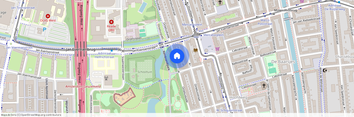 Hoofdweg e.o., 1057 AM, Orteliuskade, Amsterdam