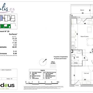 Location Appartement 2 pièces 42m² ST HERBLAIN 44800 - Photo 3