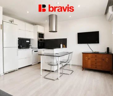Pronájem bytu 1+kk, Brno - Nový Lískovec, ul. Oblá, Zařízený, Klima... - Fotografie 4