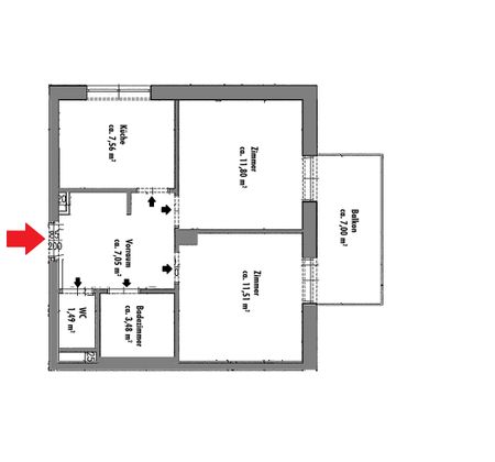 Ruhige 2-Zimmer-Wohnung - Foto 4