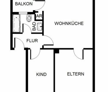 Jetzt zugreifen: günstige 2-Zimmer-Wohnung - Photo 4