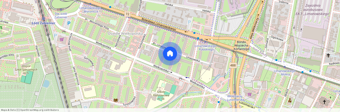 Uniejowska 4A, Żabieniec, Bałuty, Łódź, łódzkie